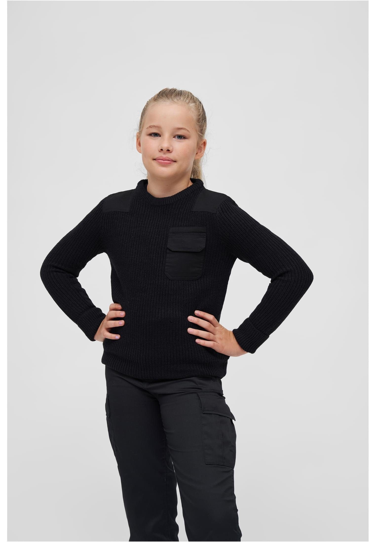 Brandit Sweatshirt Unisex Kids BW Pullover (1-tlg) black