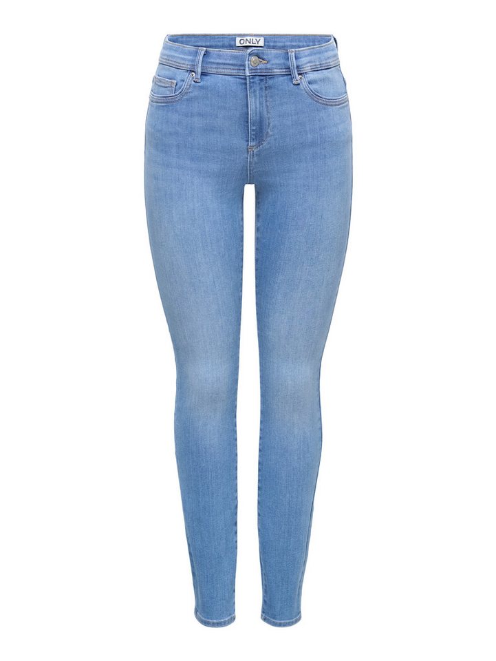 ONLY Skinny-fit-Jeans ONLLINEA MID WAIST LANK SK DNM Baumwollmischung, mid waist, skinny fit