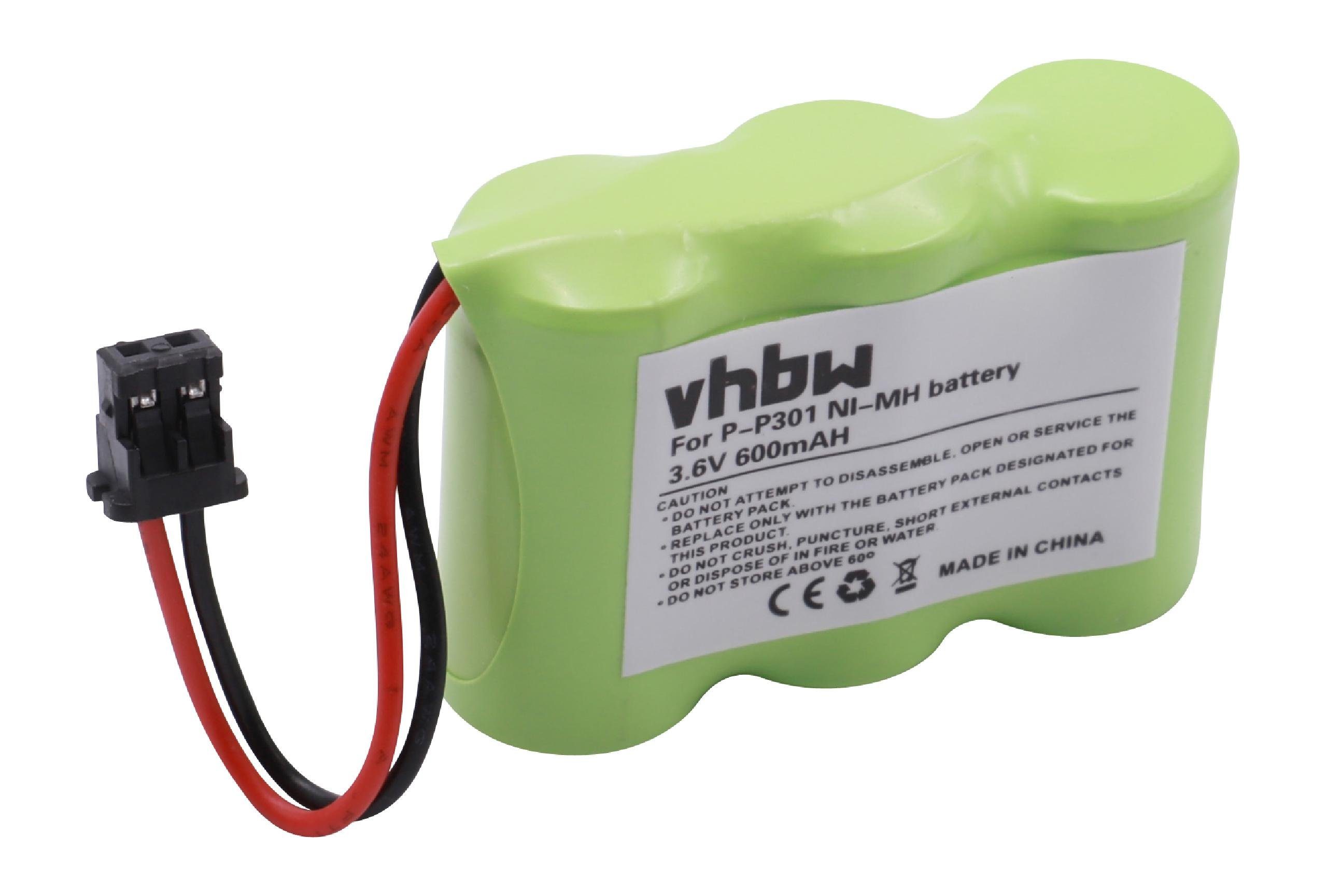 vhbw Ersatz für Battery Country 359450 für Akku NiMH 600 mAh (3,6 V)