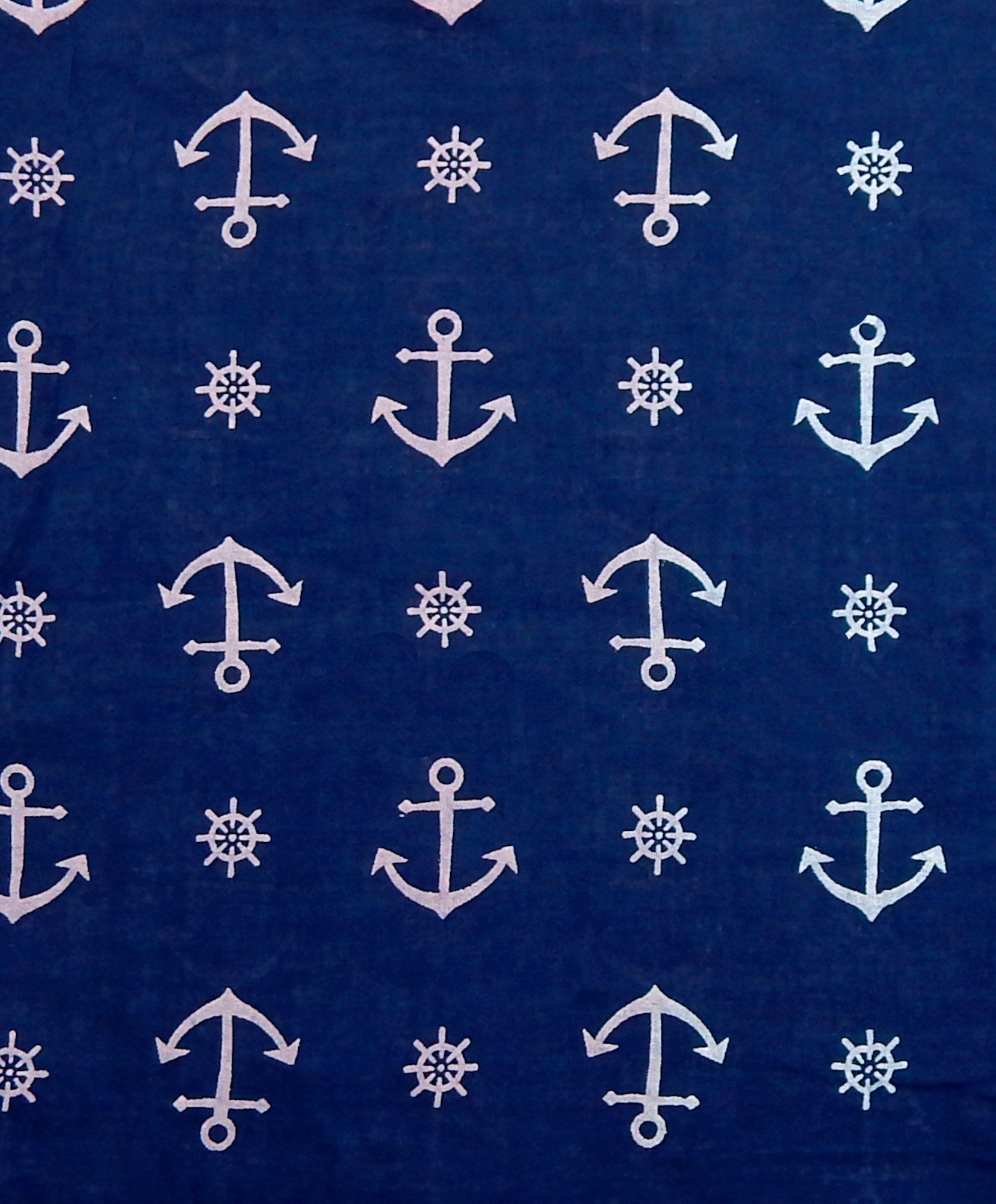 Ella Jonte Modeschal, leichter weicher maritimer Loop mit Anker blau rosa