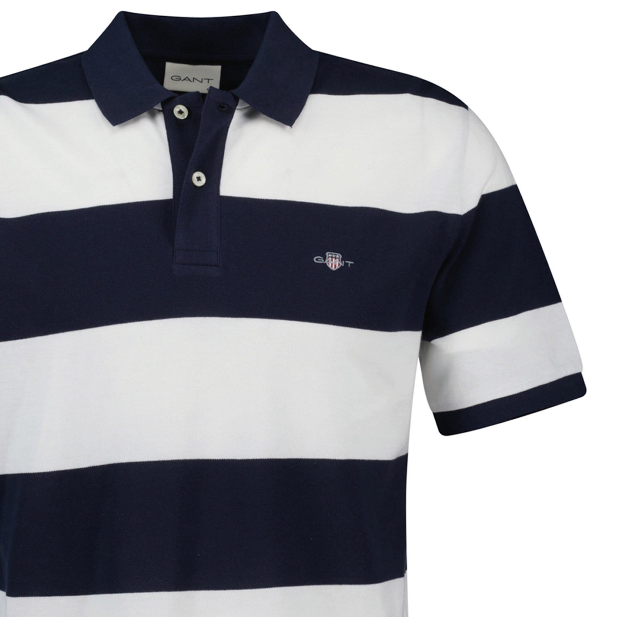 Gant Poloshirt Herren Poloshirt Baumwolle BLOCK STRIPE POLO günstig online kaufen