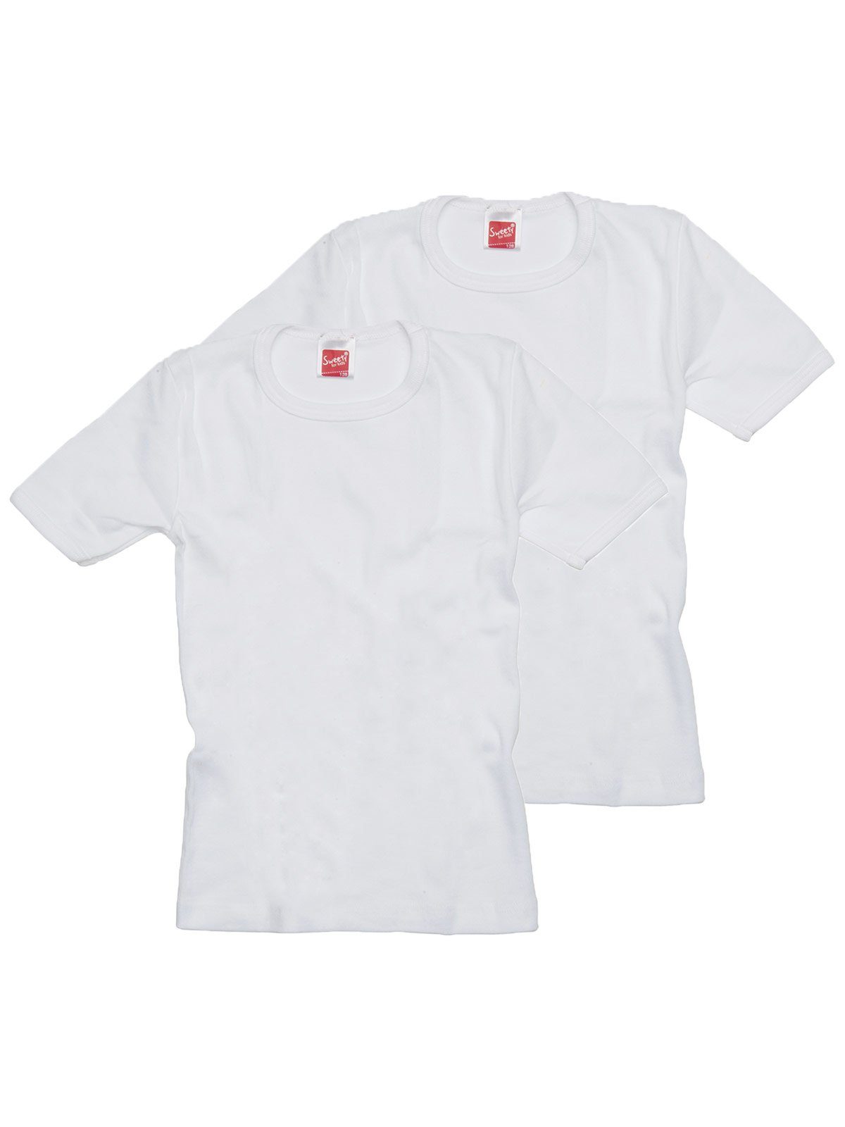 Kids Sweety (Spar-Set, Achselhemd Shirt hohe Kinder Markenqualität Winterwäsche weiss Sparpack 2er 2-St) for