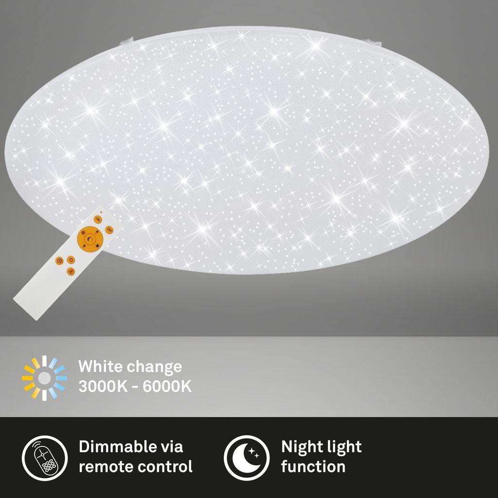 Briloner Leuchten LED Deckenleuchte 3318-016, Dimmfunktion, LED fest integr günstig online kaufen