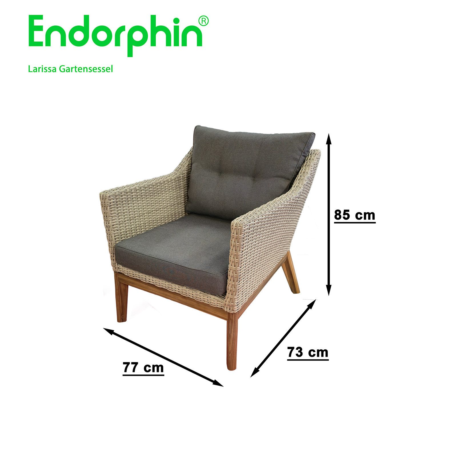 Endorphin Loungesessel Larissa Sessel Polyrattan
