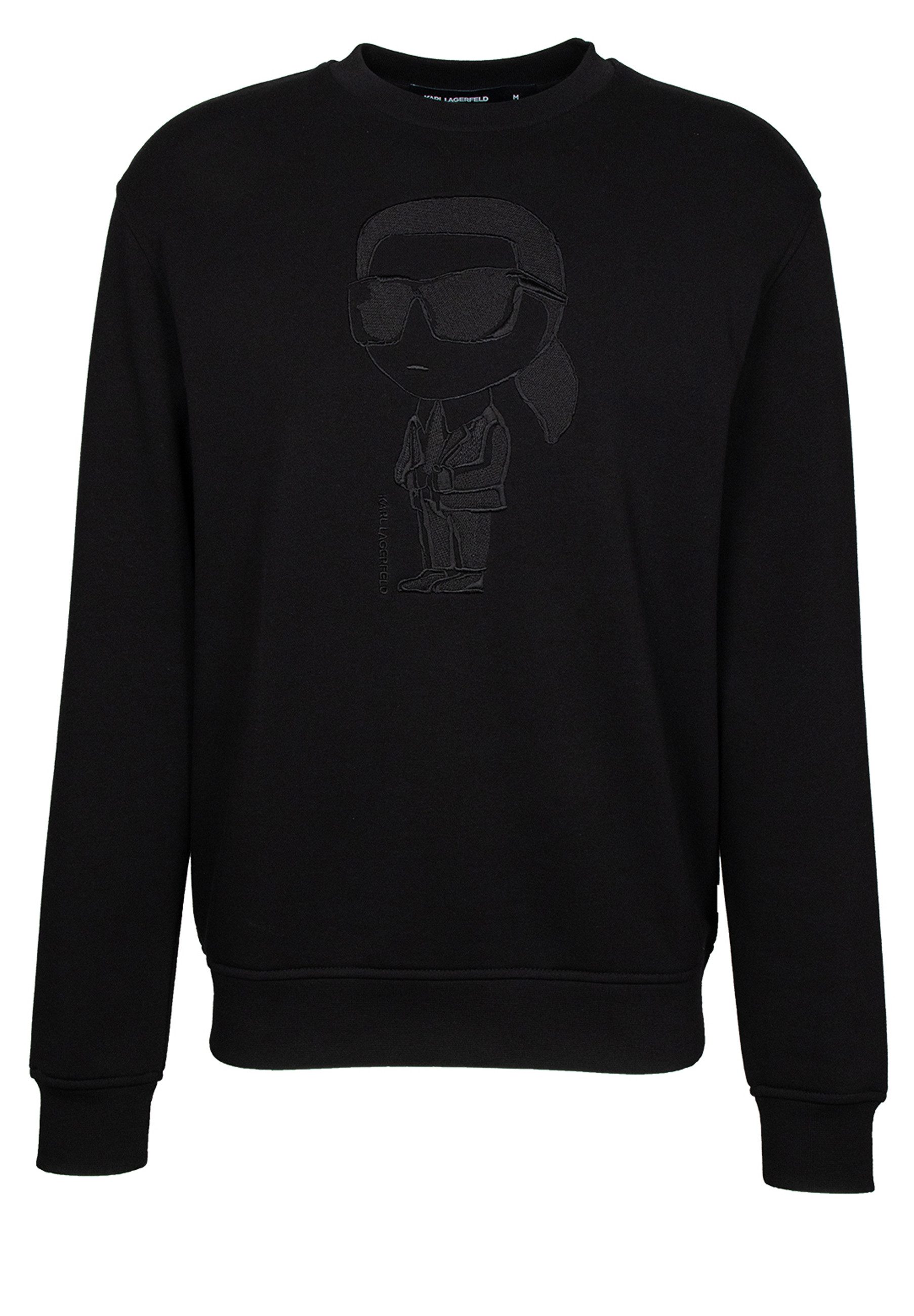 LAGERFELD Sweatshirt mit tonaler Stickerei (1-tlg)