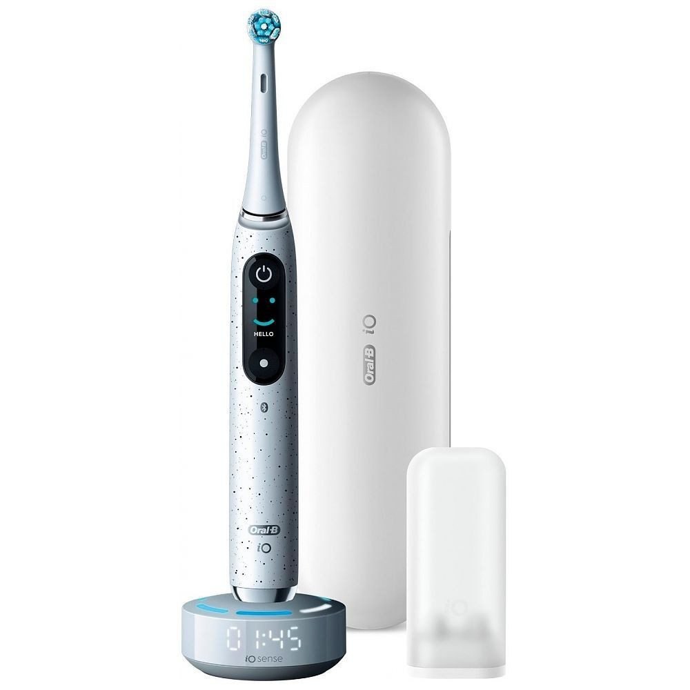 Oral-B Elektrische Zahnbürste iO 10, Aufsteckbürsten: 5 St., Magnet-Technologie, iOsense, 7 Putzmodi, Farbdisplay & Lade-Reiseetui – Bild 2 von 5