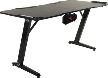 Duo Collection Gamingtisch Game-Rocker, Breite 152 cm, LED-RGB Beleuchtung