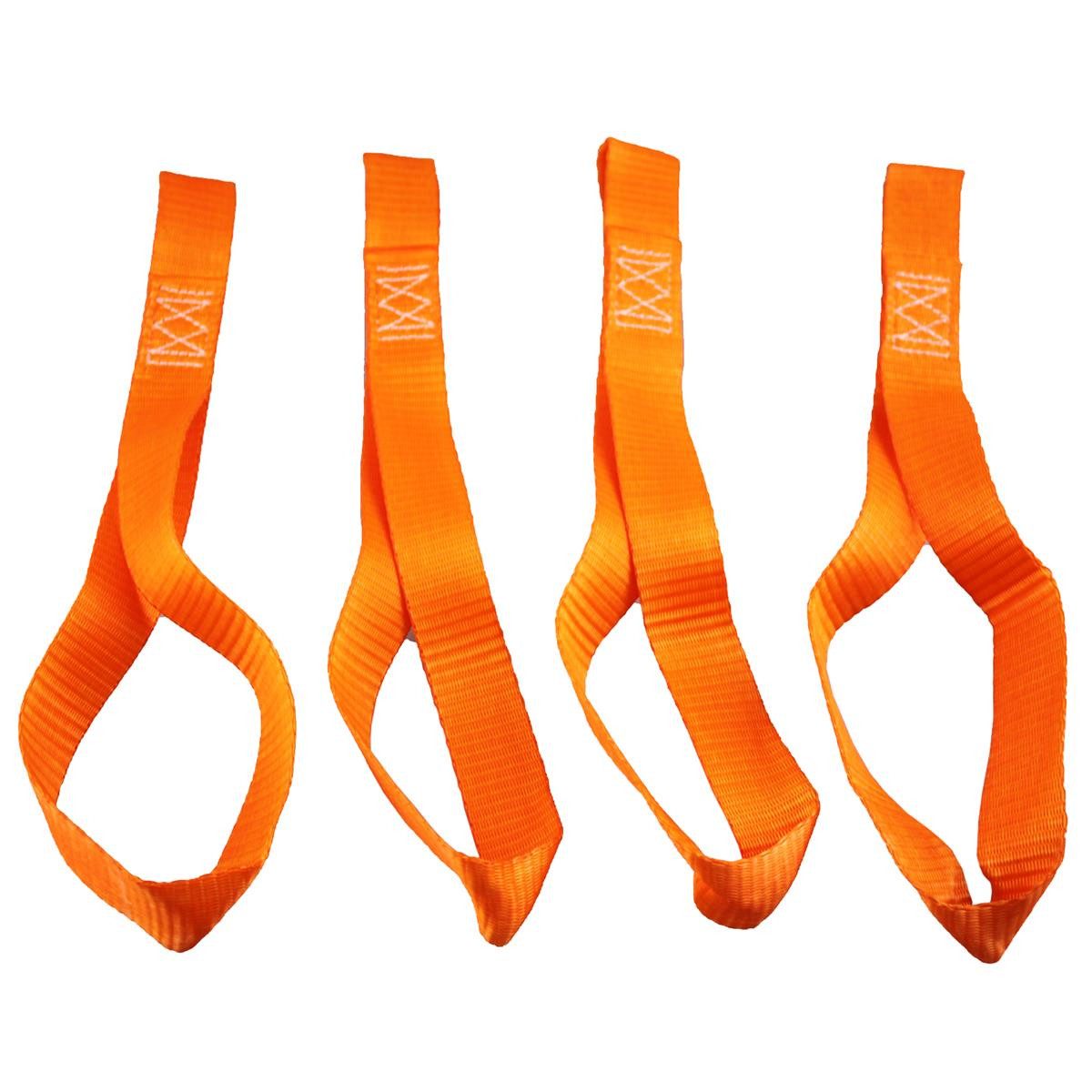 MCS CARGO SECURITY Zurrgurt Zurrschlaufen für Spanngurte 4er SET, 30cm lang, orange (4-St)