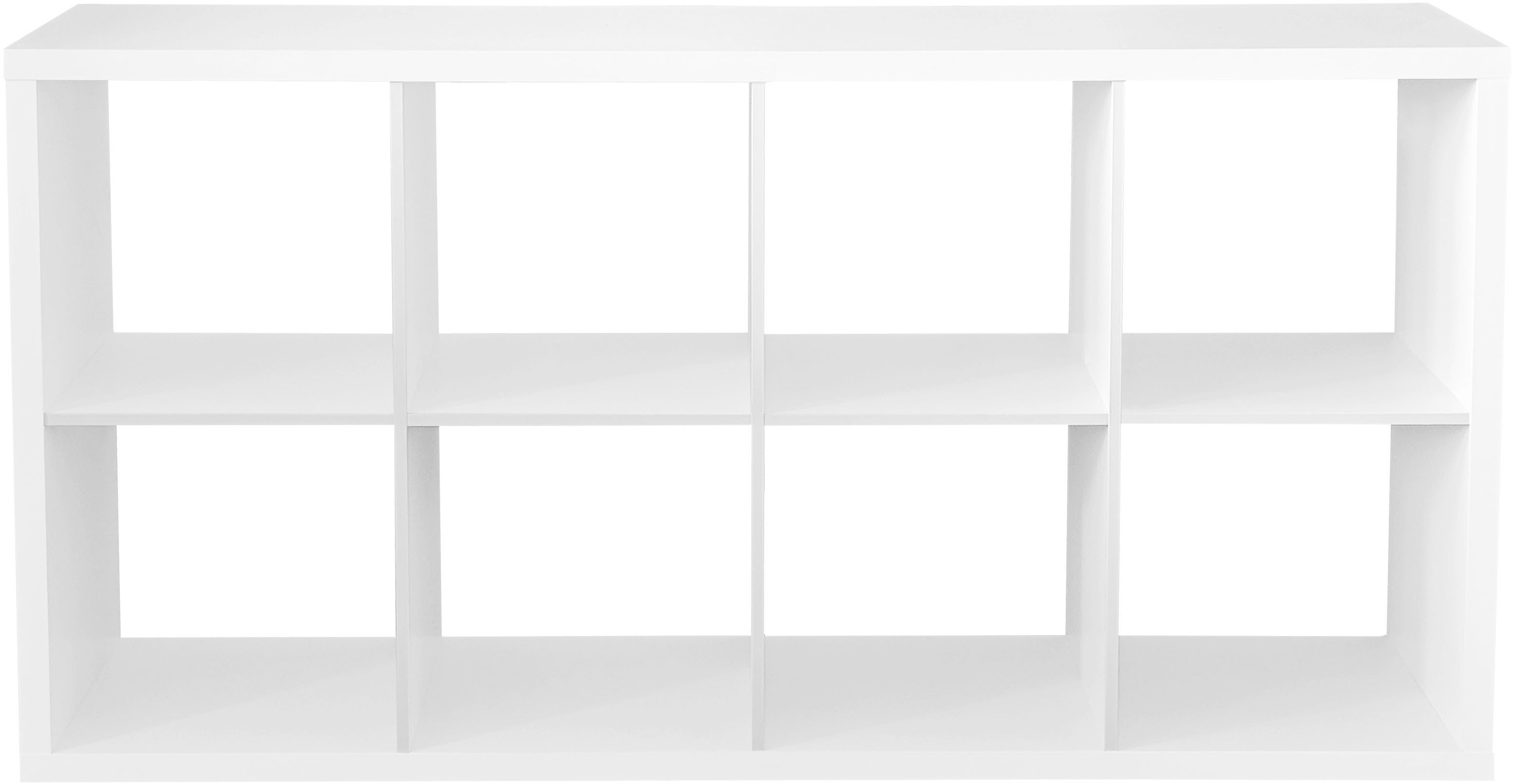 OTTO home Raumteilerregal IZOLA, Raumteiler, Aktenregal, Würfelregal, mit 8 Fächern, quer und hochkant stellbar, (B/T/H) 76x37x147 cm – Bild 5 von 5