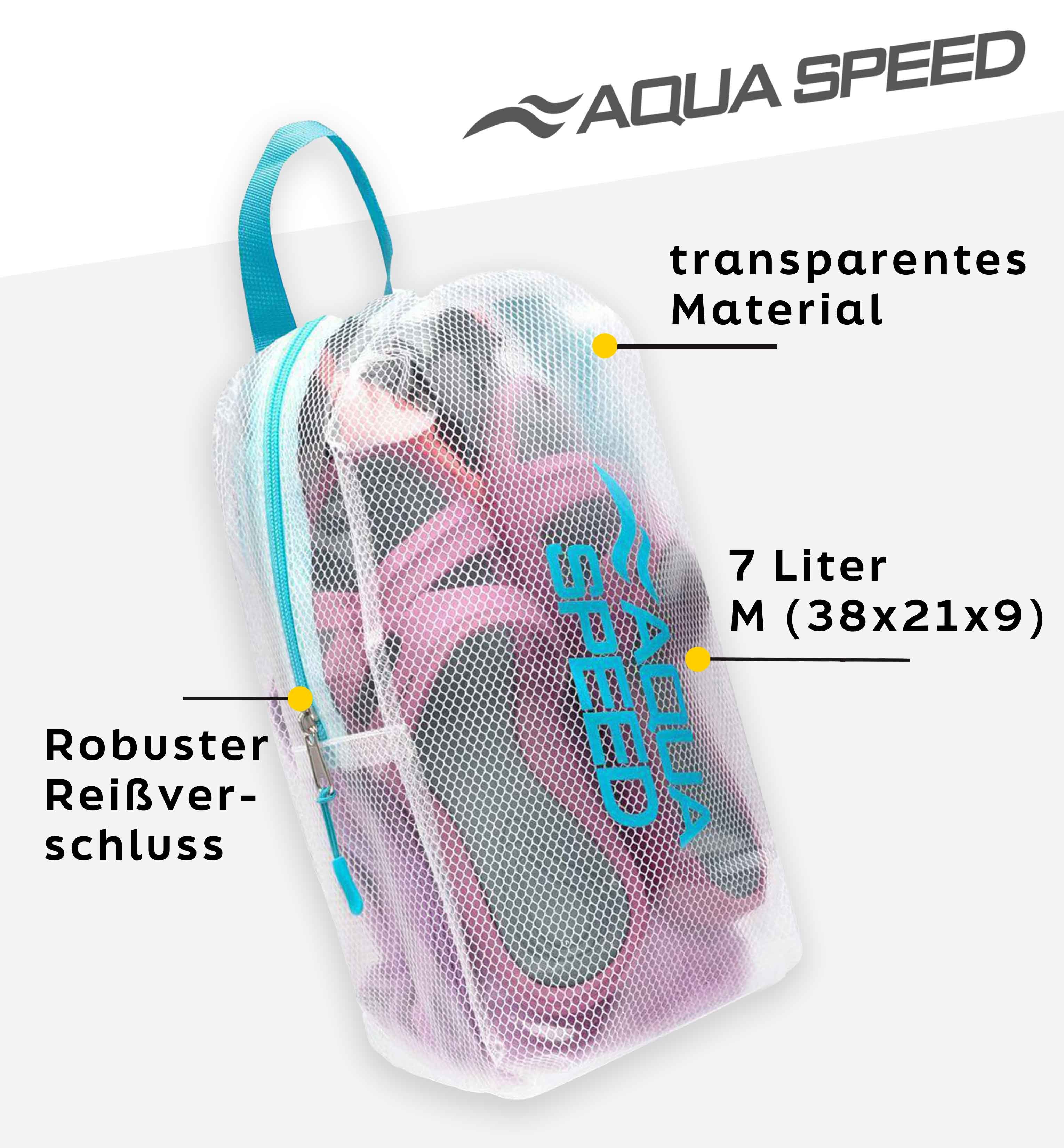 Aqua Speed Drybag Dry Pouch M / 7 Liter – Tasche für nasse Kleidung & Handtücher (Für Sporttasche & Rucksack – kein Schmutz, keine Feuchtigkeit), Tasche für nasse Kleidung & Schuhe – dicht & robust Farbe: Blau