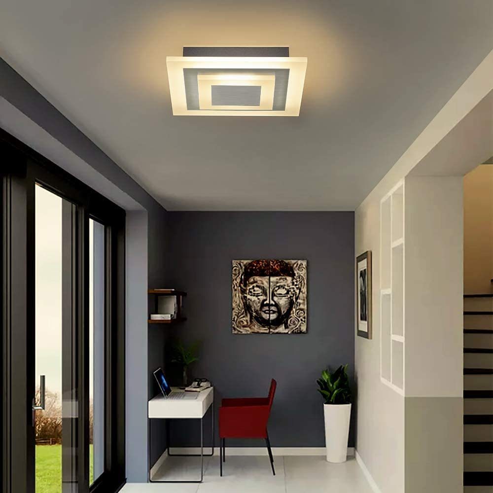 ZMH LED Deckenleuchte Quadratisch Dimmbar stufenlos günstig online kaufen