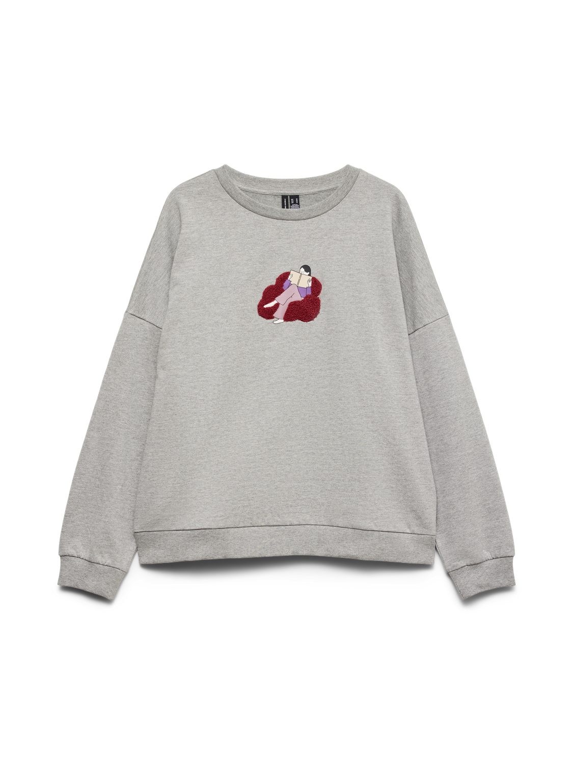 Vero Moda Sweatshirt VMAMANDA BEA LS SWEAT BOX JRS Baumwollmischung, regular fit