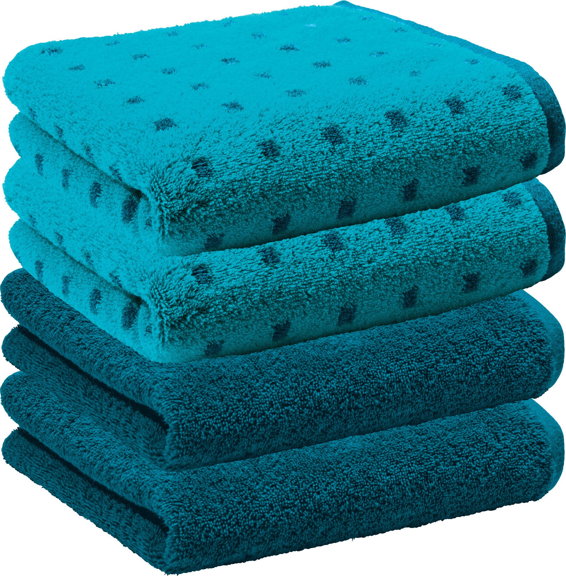 Erwin Müller Handtuch Handtuch "Sigmaringen" 4er-Pack, Frottier, Walk-Frott günstig online kaufen