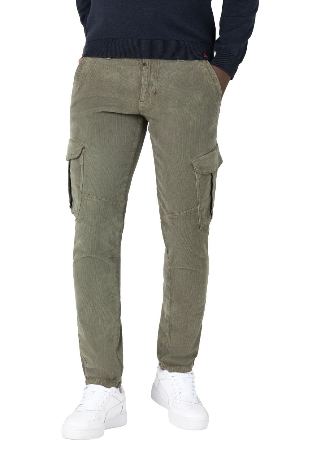 4007 REGULAR mit NIKLASTZ TIMEZONE Stretch Cargohose Olive aus Baumwolle