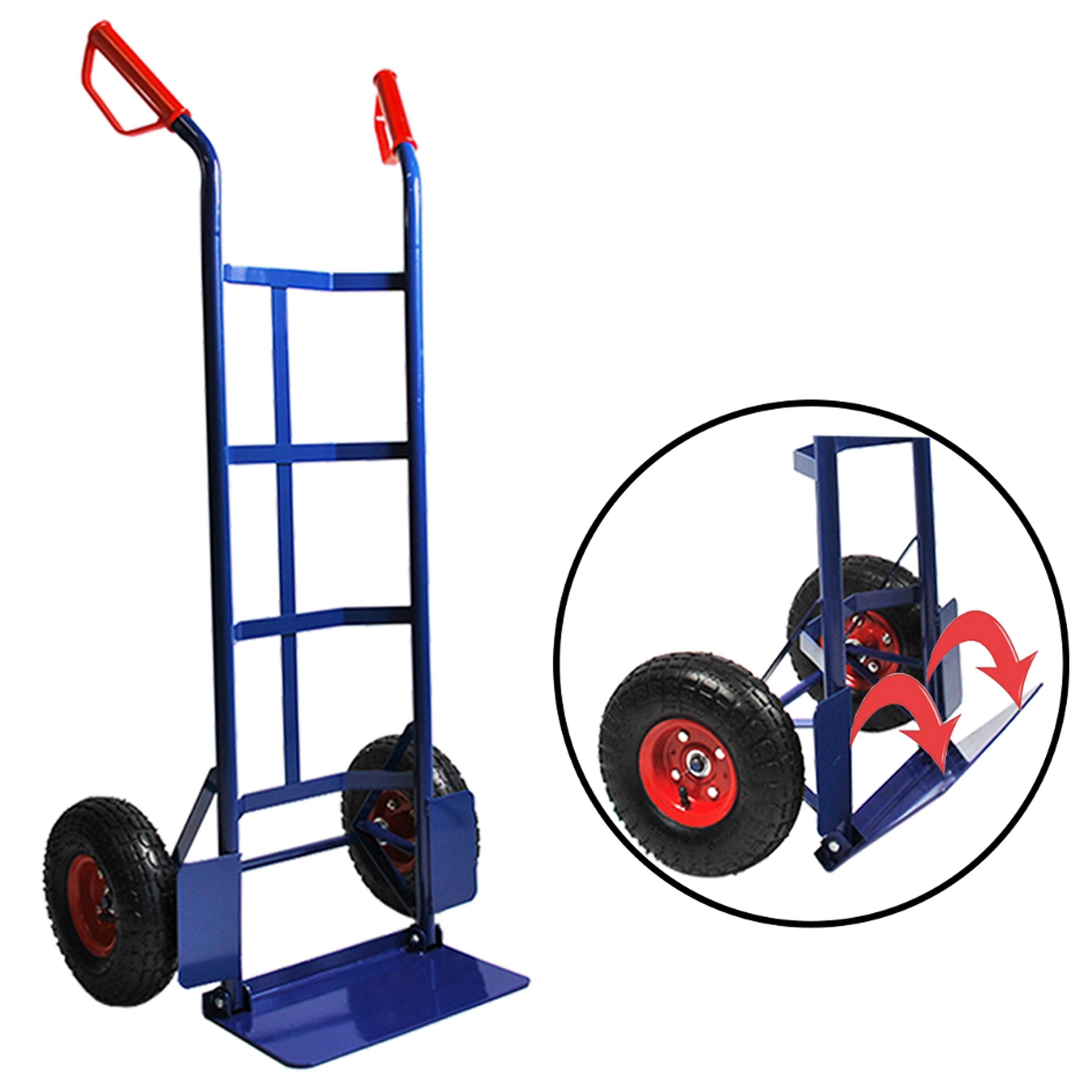 HELO24 Sackkarre Sackkarre klappbar blau