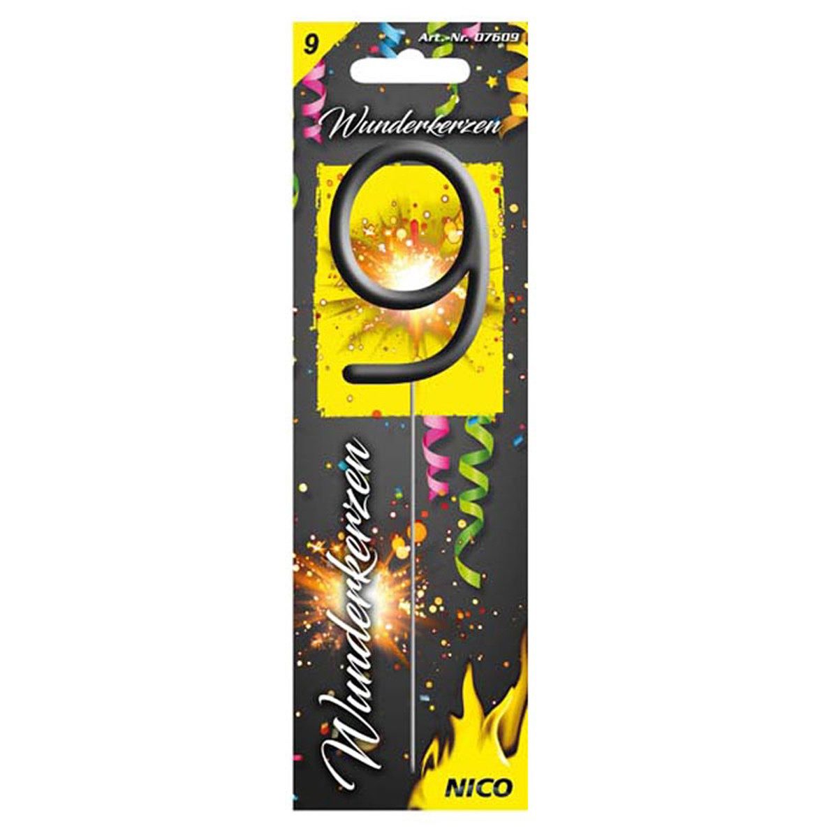 Nico Hängedekoration Wunderkerzen Zahlen #9