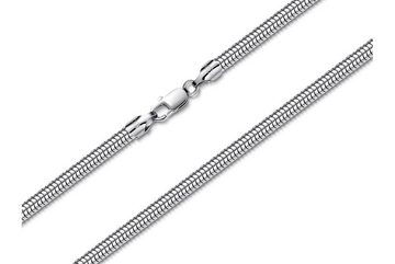 Silberkettenstore Silberkette Schlangenkette 5mm - 925 Silber, Länge wählbar von 40-100cm