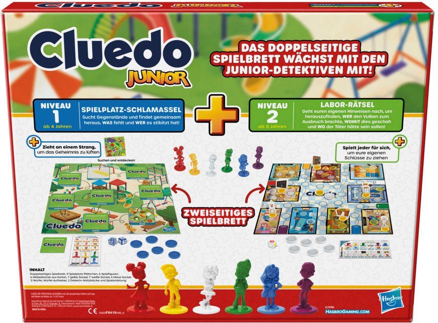 Hasbro Spiel, Kinderspiel Cluedo Gaming, Junior Hasbro