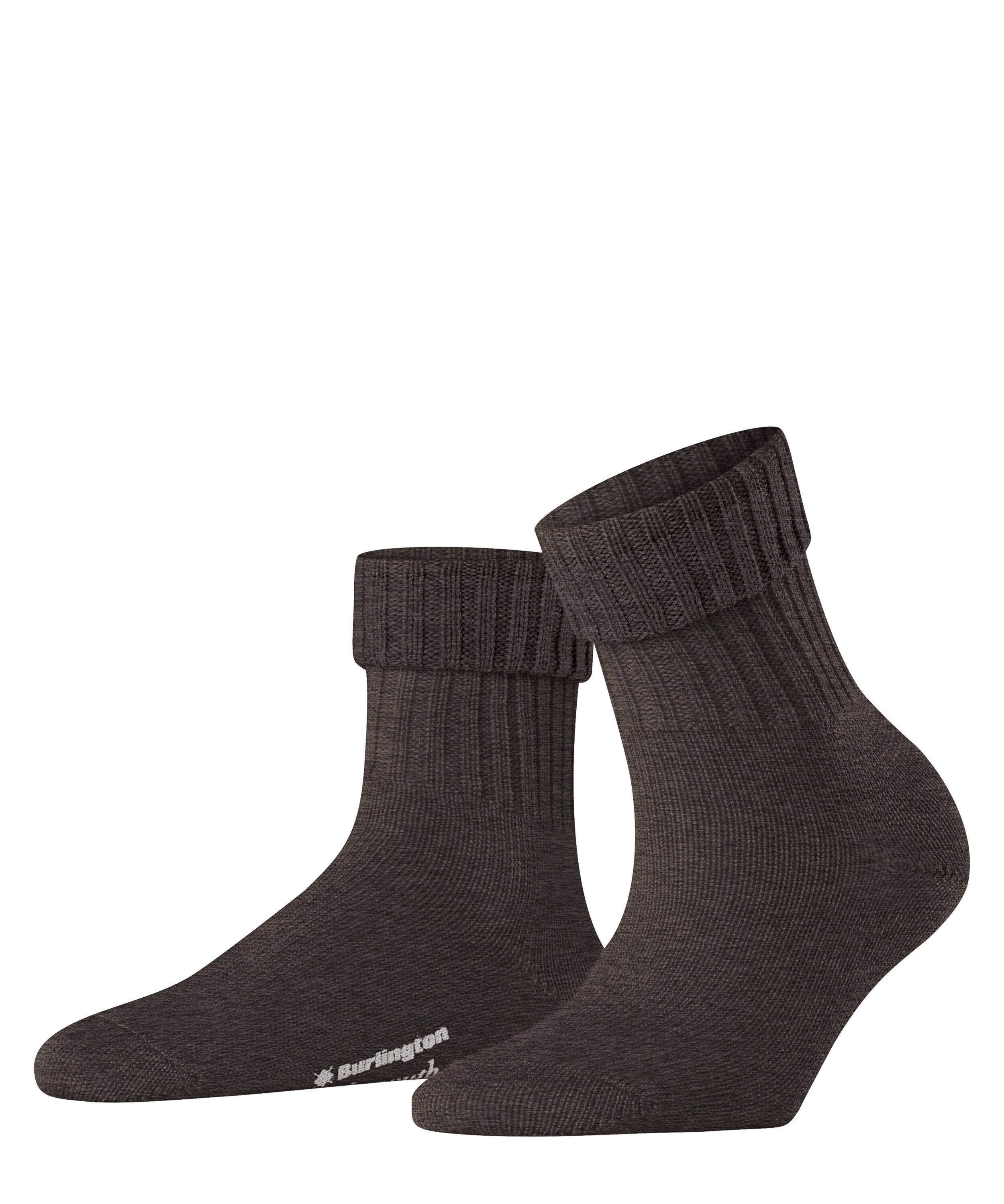 dark (1-Paar) (5235) Burlington brown Socken Plymouth