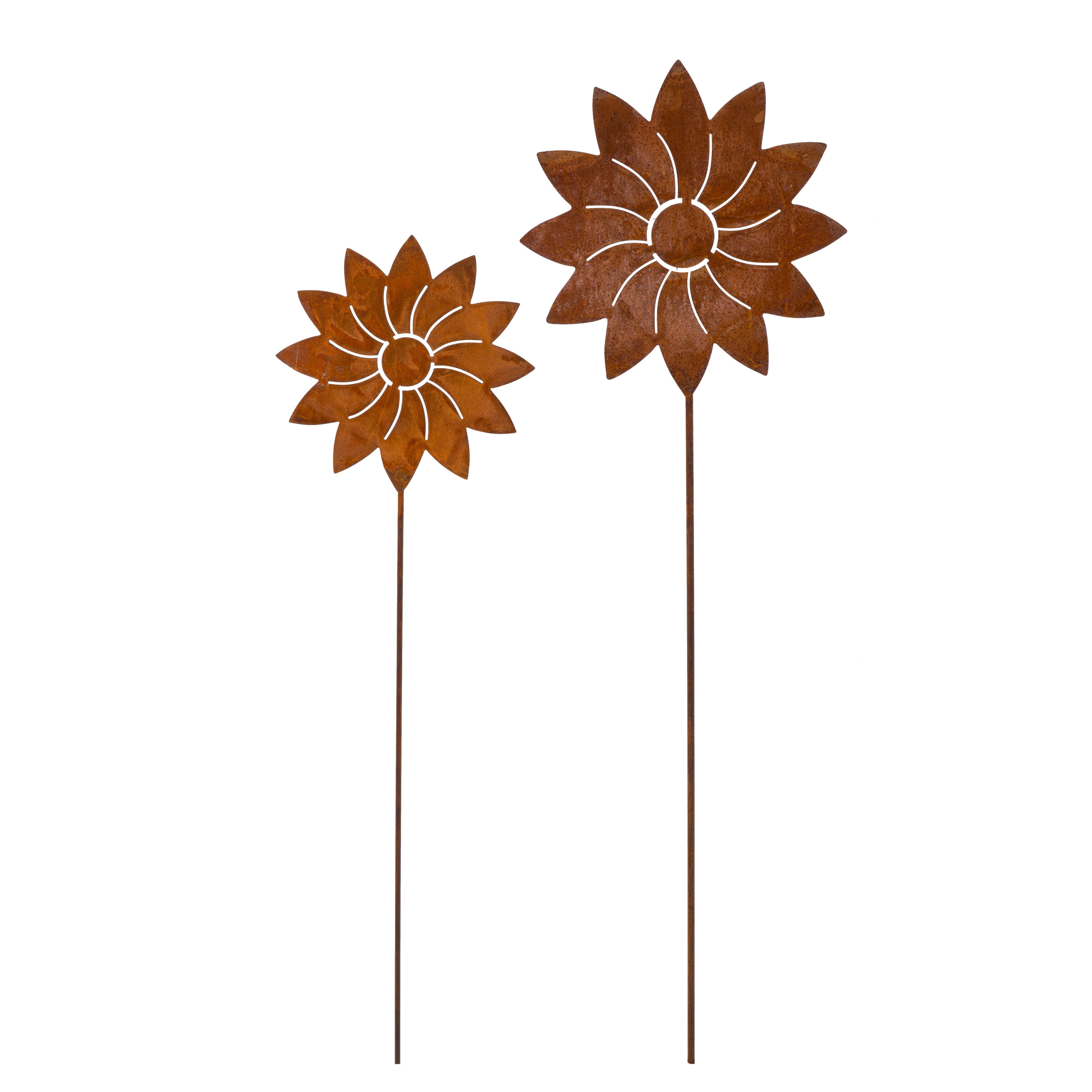 Rostikal Gartenstecker Rost Deko Blumen Edelrost günstig online kaufen