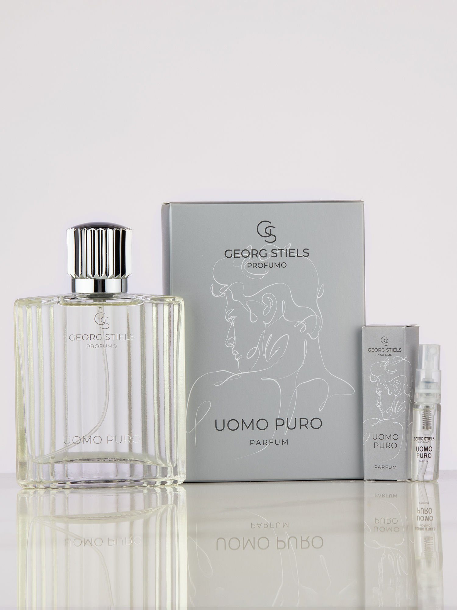 Georg Stiels Eau de Parfum "Uomo Puro", mit holzigen & markanten Bestandteilen, 19,6 % Parfümölanteil