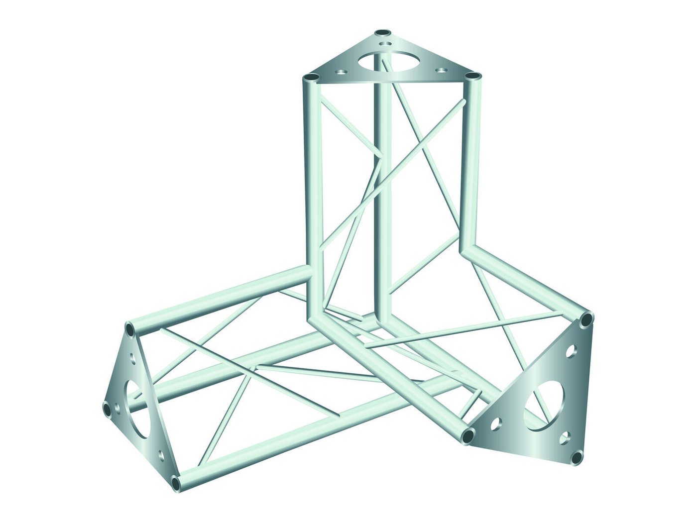 Thumbnail - DECOTRUSS Rahmentraverse DECOTRUSS SAL-34 Ecke 3-Weg \/ links sil