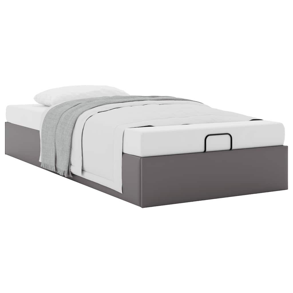 vidaXL Bett Ottoman-Bett ohne Matratze Grau günstig online kaufen