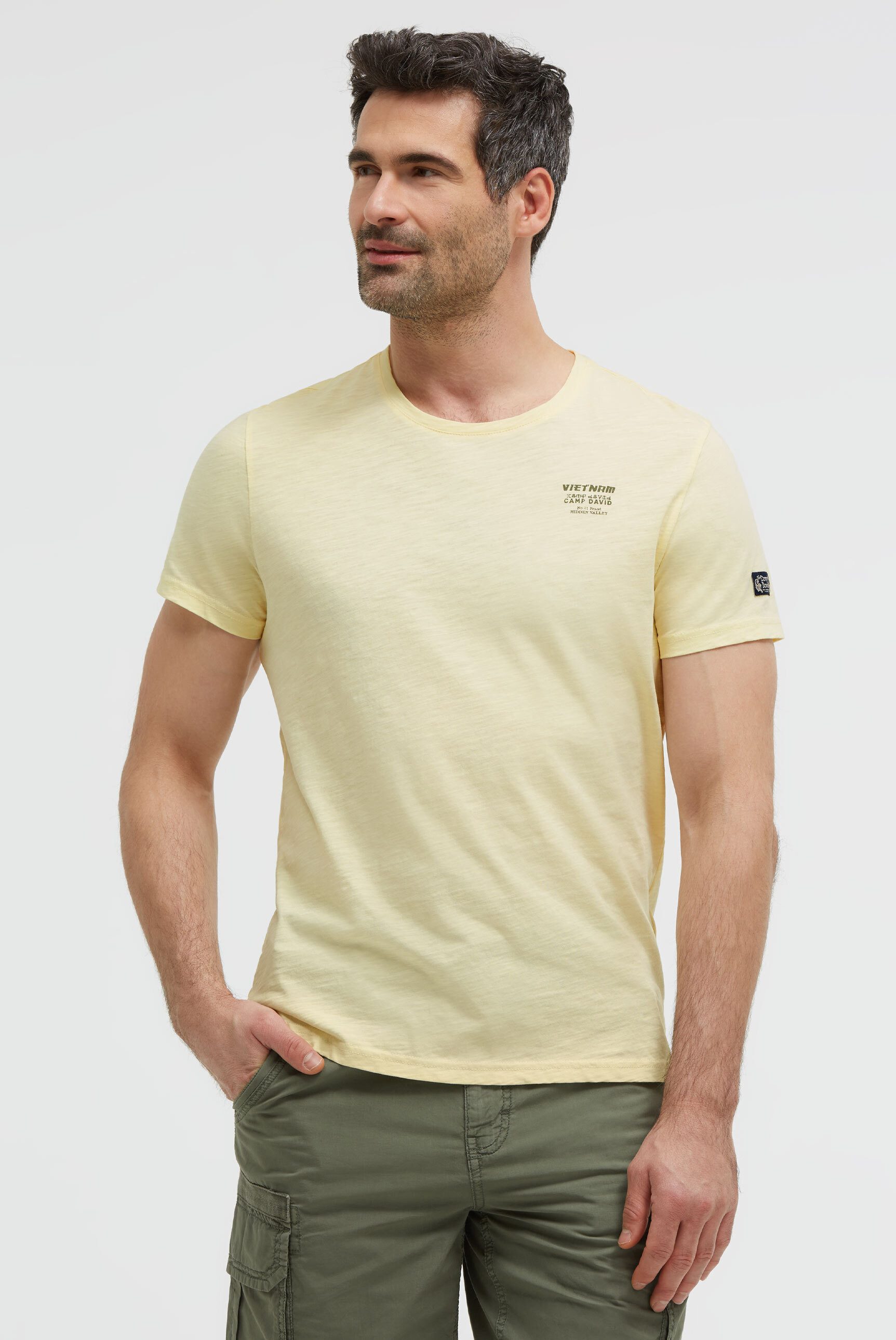 CAMP DAVID Rundhalsshirt mit Necktape