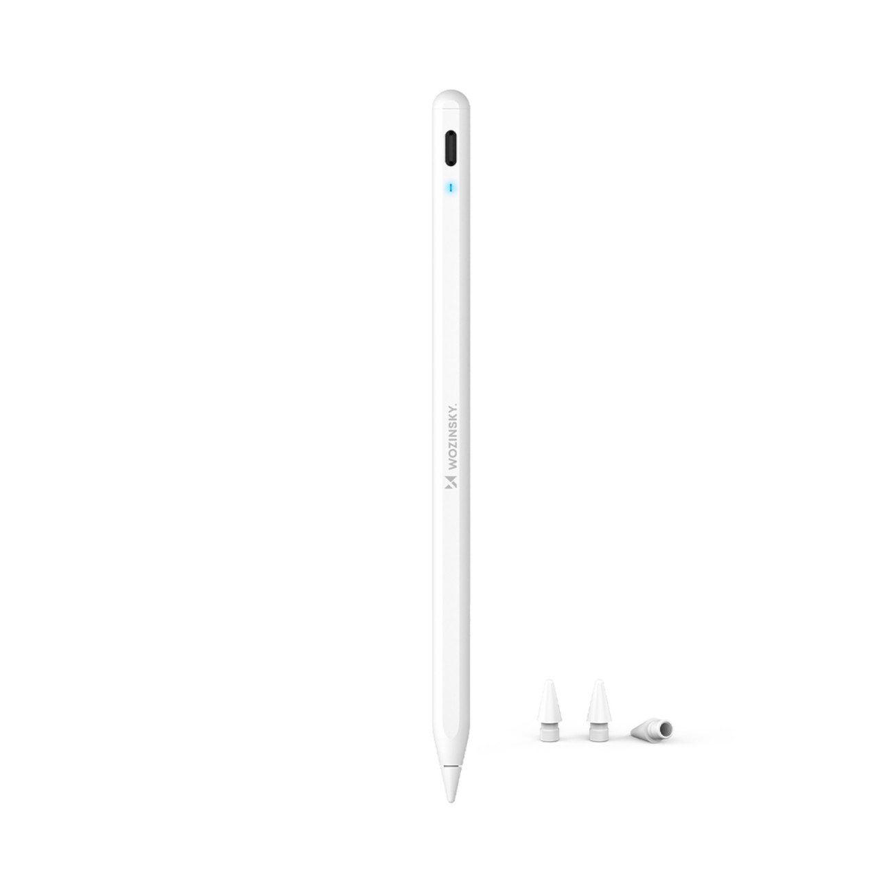 Wozinsky Eingabestift Stylus (Einzelartikel, Einzelartikel) iPad Stylus mit 0,1mm Präzision, Palm Rejection & USB-C-Schnellladung