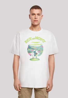 F4NT4STIC Kurzarmshirt F4NT4STIC Herren Rick and Morty with Heavy Oversize Tee (1-tlg)
