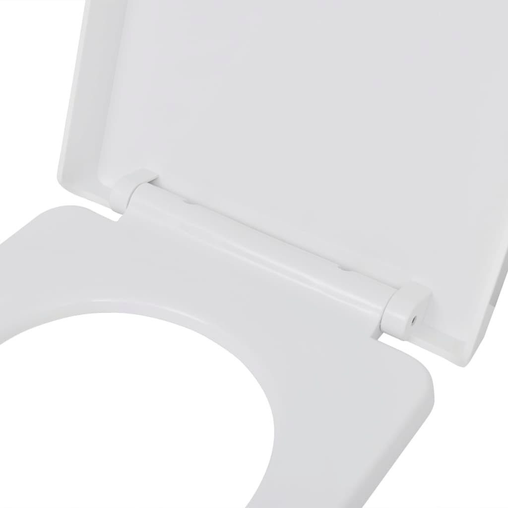 vidaXL WC-Sitz 46 x 36 cm60 - 200 mm Toilettensitz mit Absenkautomatik und Quick-Rele – Bild 5 von 5
