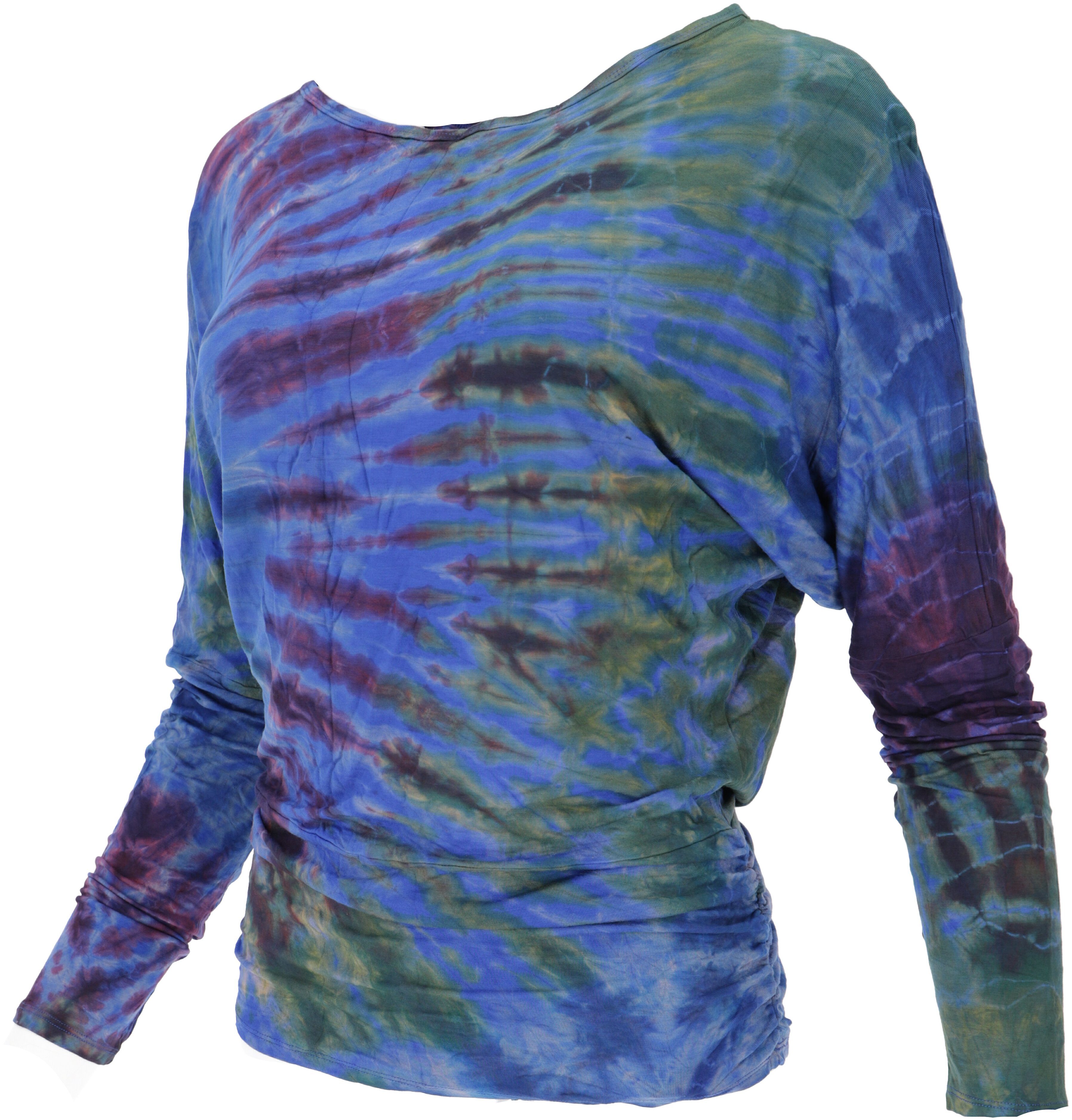 Guru-Shop Longsleeve Batik Hippie Shirt, Unikat günstig online kaufen