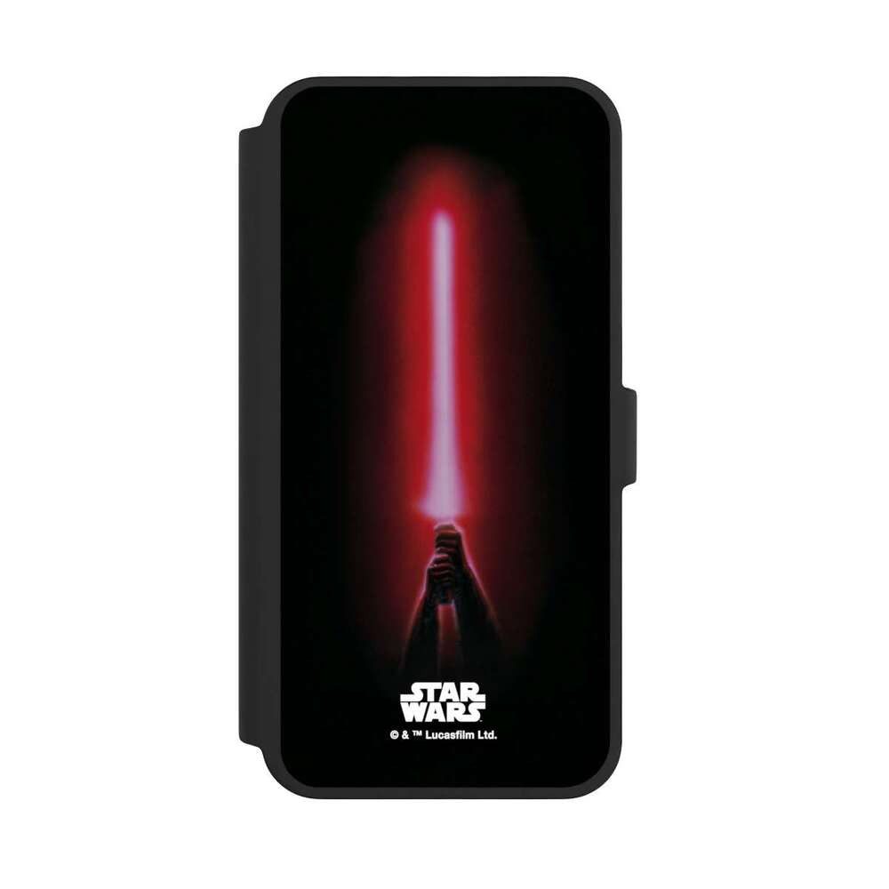 NIVOCASE Handyhülle Fanartikel Laserschwert Star Wars Sith lightsaber - Star Wars, Apple iPhone 16 Pro Max Klapphülle Handyhülle aus Kunst Leder