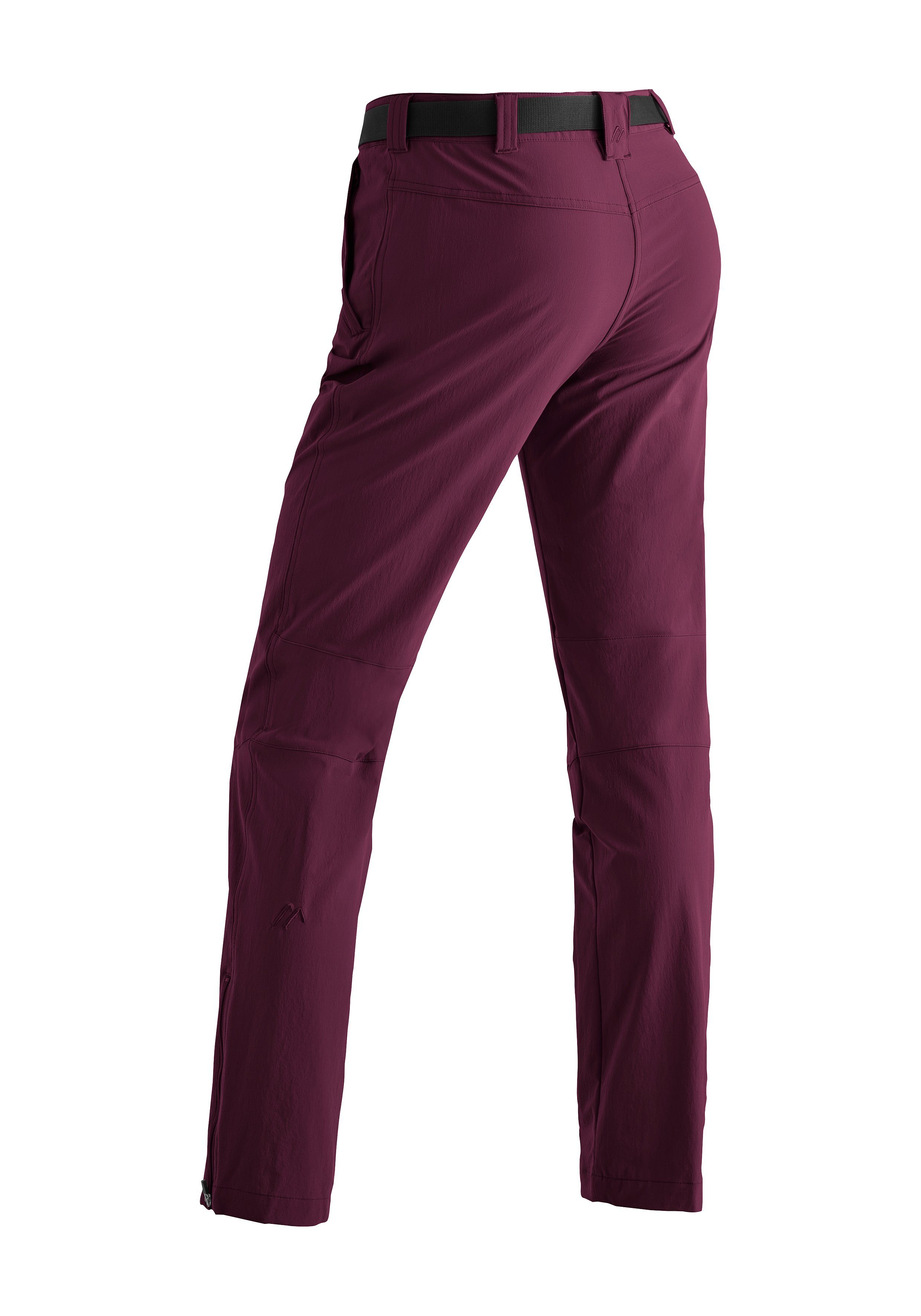 Maier Sports Damen slim aus magenta elastischem Outdoor-Hose Wanderhose, Inara Material Funktionshose