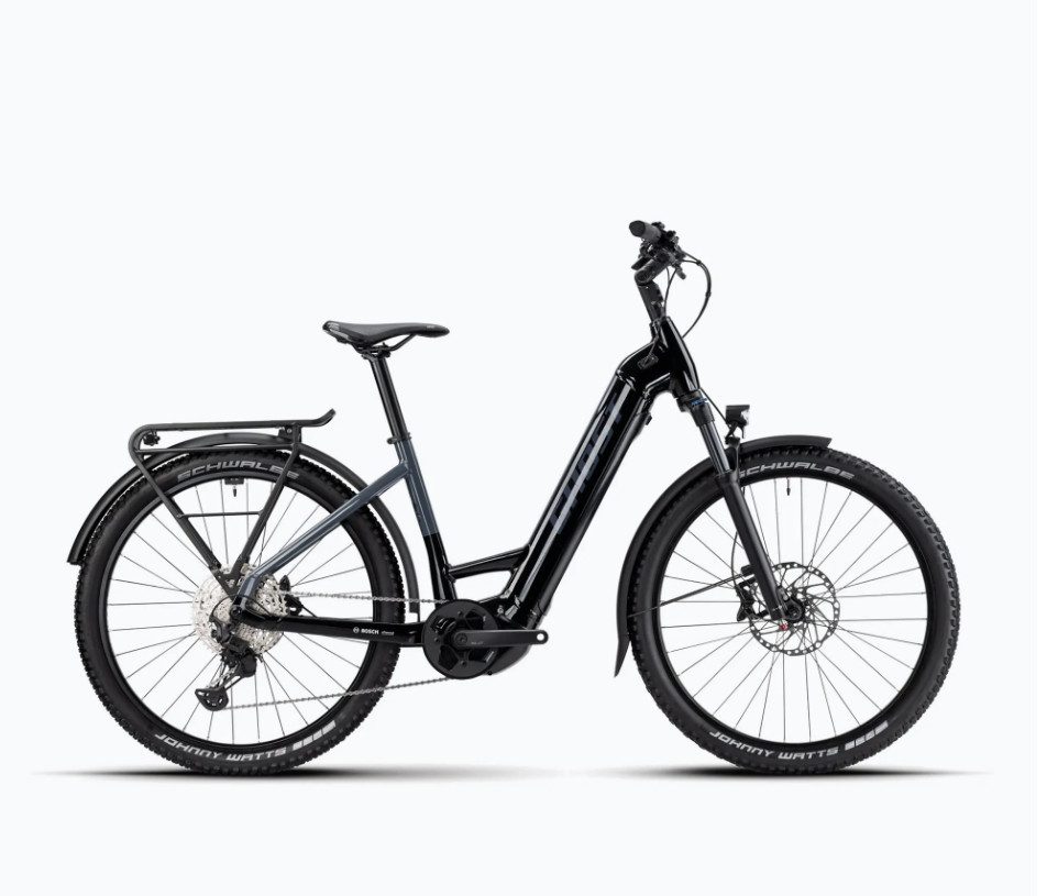 Ghost E-Bike GHOST E-Teru Advanced EQ Low 750Wh schwarz/grau Gr. M/45cm, Mittelmotor, 750 Wh