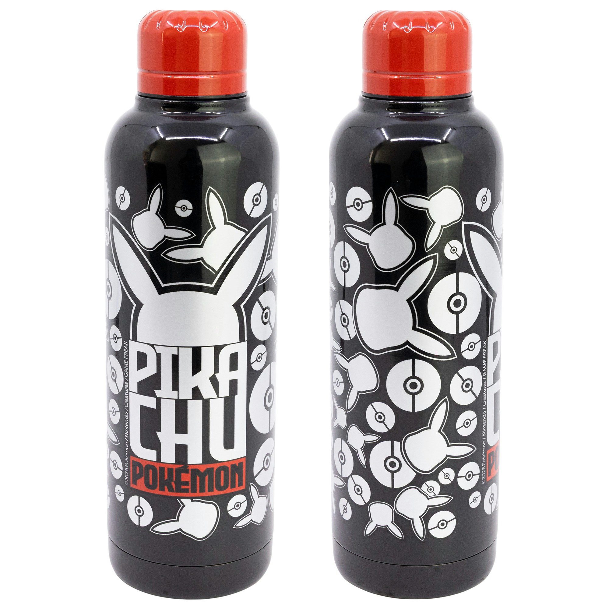POKÉMON Trinkflasche Pokemon Pokeball Edelstahl Thermo Wasserflasche Flasche 515 ml
