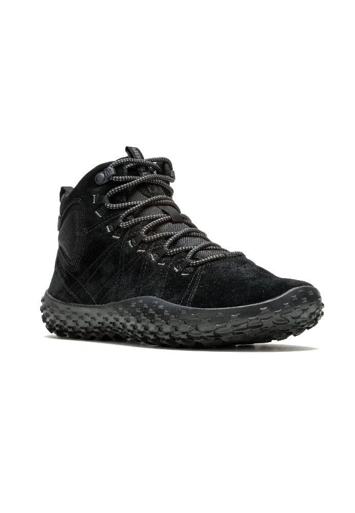 Merrell Wrapt Mid WP (Minimal-Laufschuhe, Leder, wasserdicht) schwarz Herre günstig online kaufen