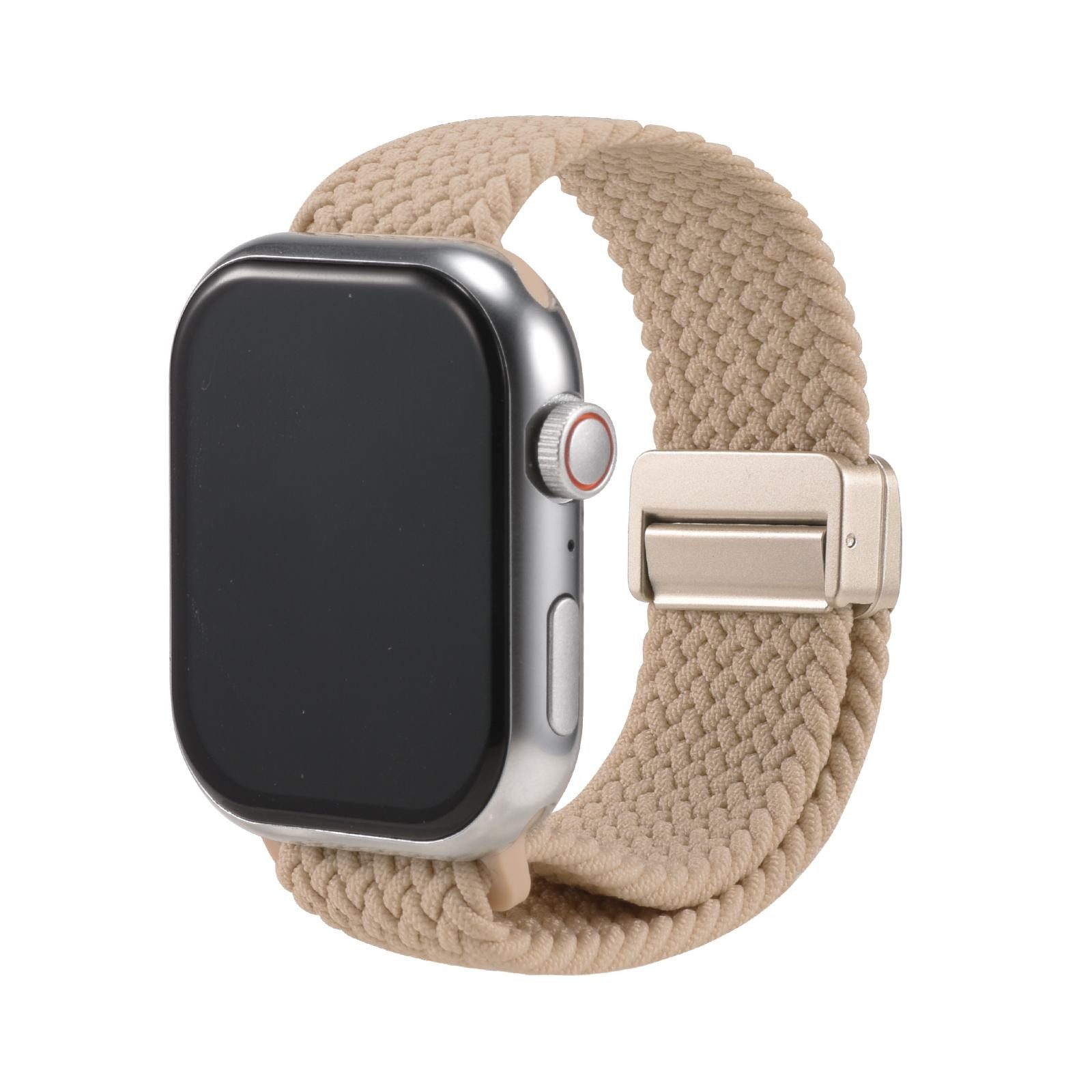 CoolGadget Smartwatch-Armband Fitnessarmband aus Nylon iWatch, für Apple Watch 1 2 3 4 5 6 7 8 9 10 11 SE 1 2 3 38 40 41 42 mm