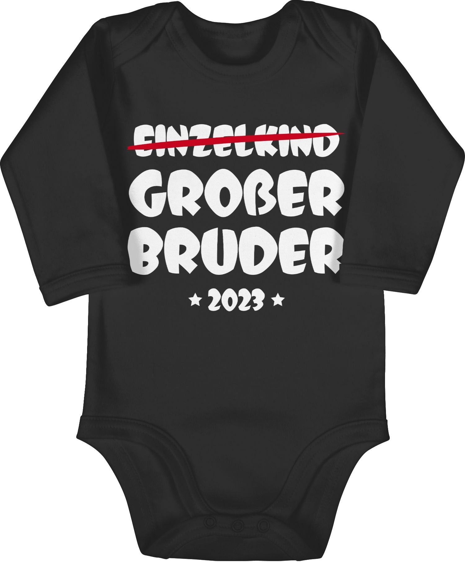 Einzelkind Großer Großer Schwarz Bruder Bruder 2 Shirtbody Shirtracer 2023