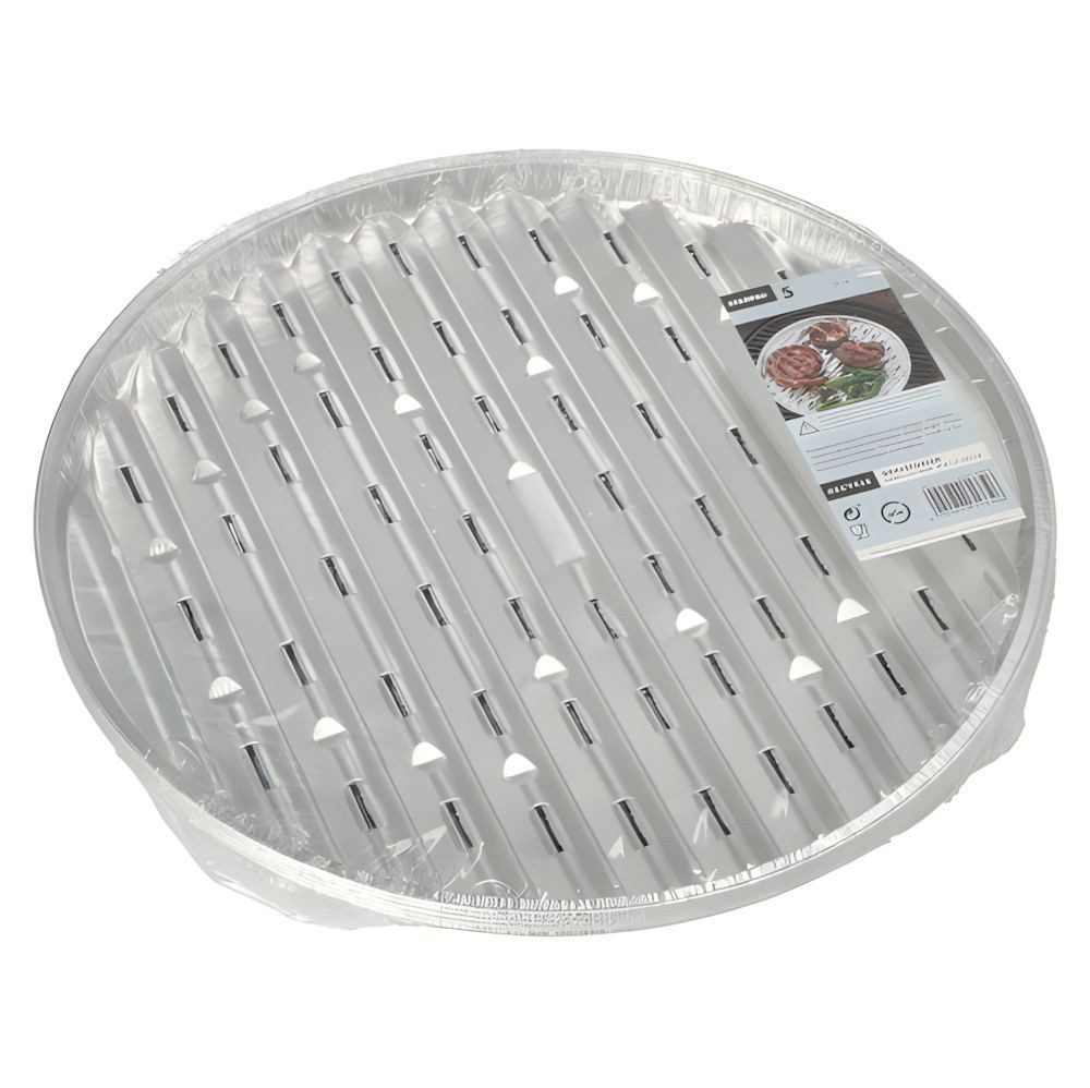 PAPSTAR Grillschale Grillschalen, Alu rund Ø 34 cm, 2 cm 95 Stk, Aluminium