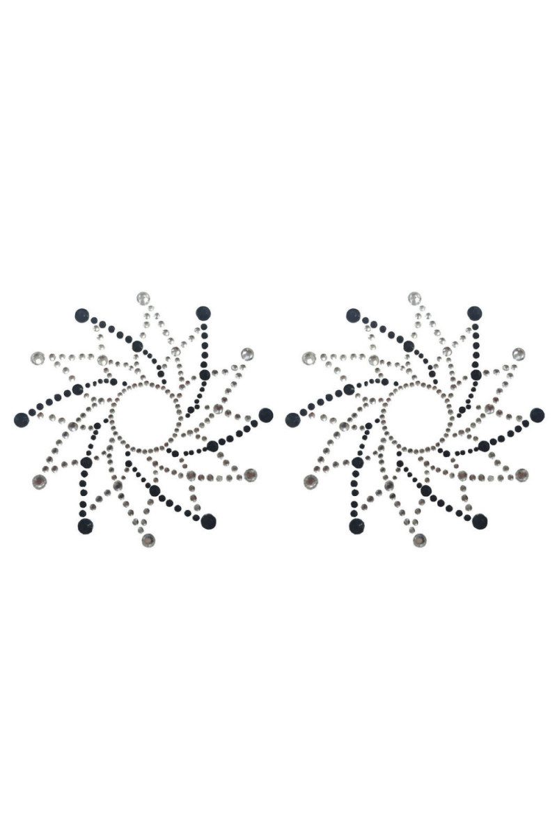 Be Lily Accessoires Brustwarzenabdeckung, Nipple Covers in schwarz / weiß - One Size