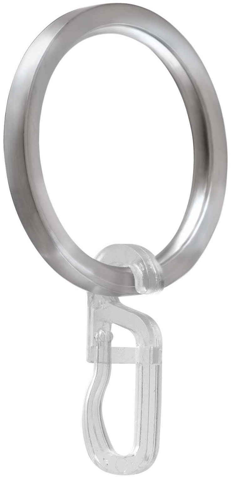 Gardinenring »Ring mit Haken«, GARESA, Gardinenstangen, (1-St), für Durchmesser 20mm, Aluminium, einfache Montage