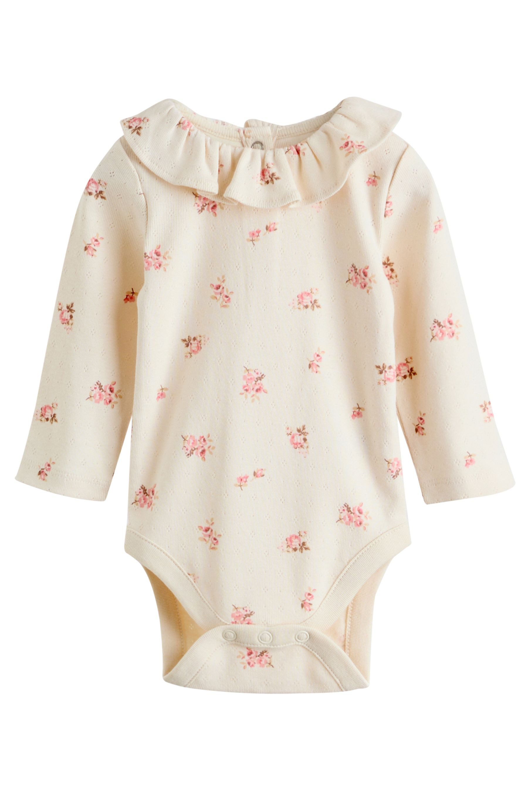 Next Langarmbody Baby Langarm-Bodysuits mit Rüschen im 4er-Pack (4-tlg) – Bild 4 von 5