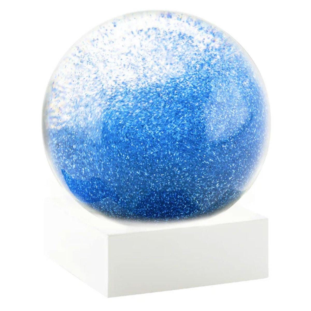 Cool Snow Globes Skulptur Schneekugel Serenity Sphere Blau