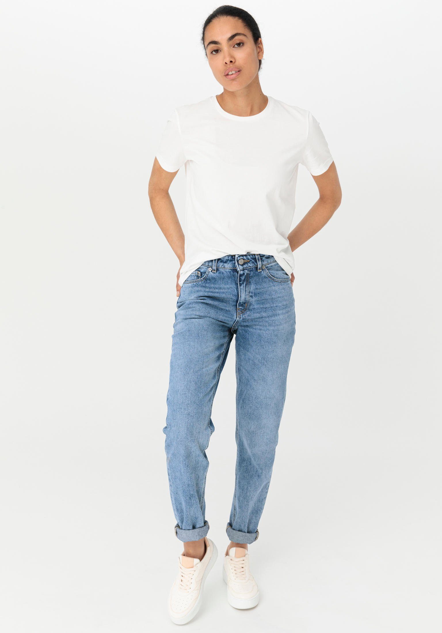 Hessnatur 5-Pocket-Jeans aus Bio-Denim reinem (1-tlg)