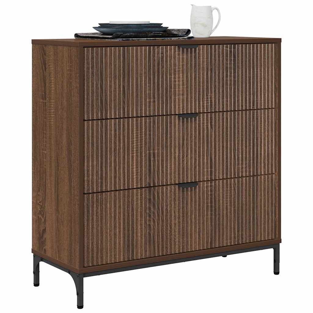 vidaXL Sideboard Sideboard Braun Eichen-Optik 79,5 günstig online kaufen