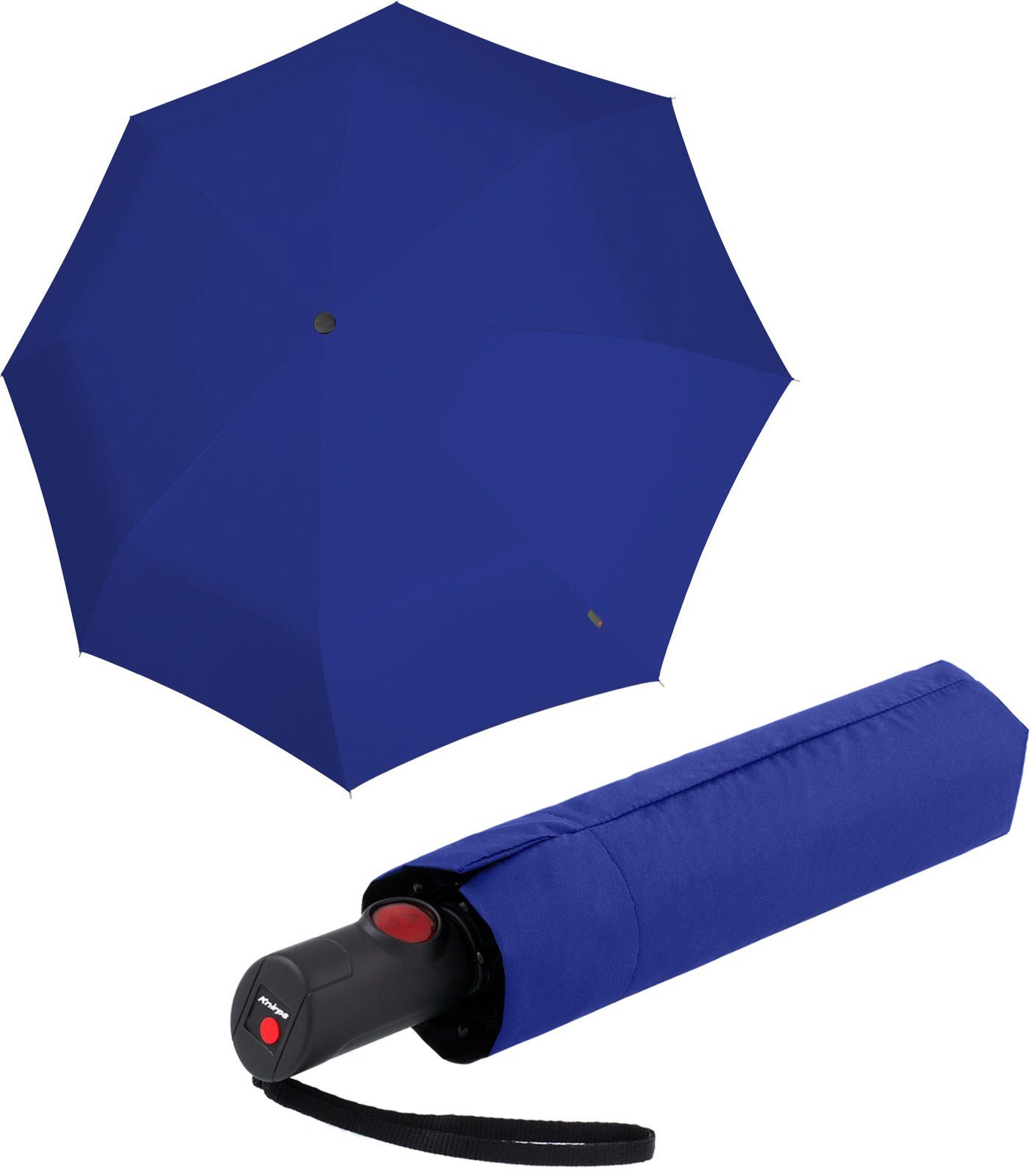 Knirps® Taschenregenschirm stabil C.205 leicht Auf-Zu-Automatik, Duomatic und Blue medium