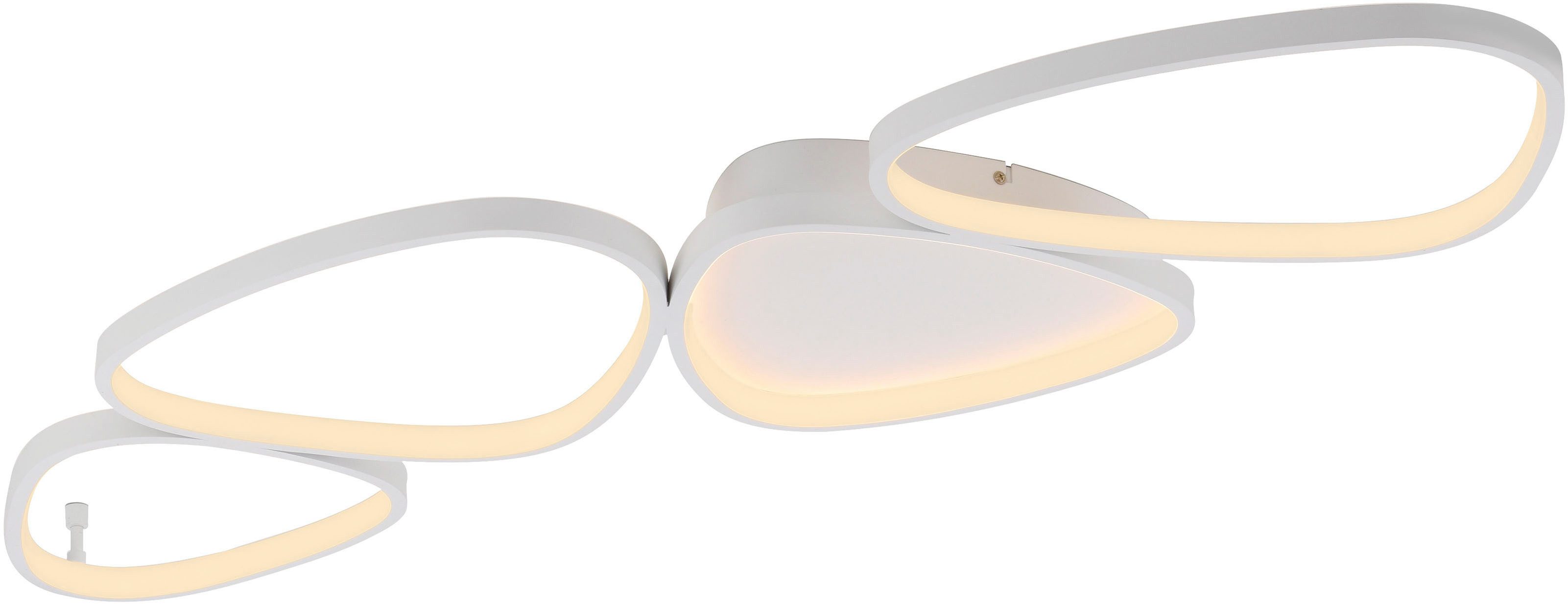 SCHÖNER WOHNEN-Kollektion LED Deckenleuchte PEBBLES, LED fest integriert, Warmweiß, SCHÖNER WOHNEN Kollektion, 3-Stufen Dimmfunktion, Memoryfunktion