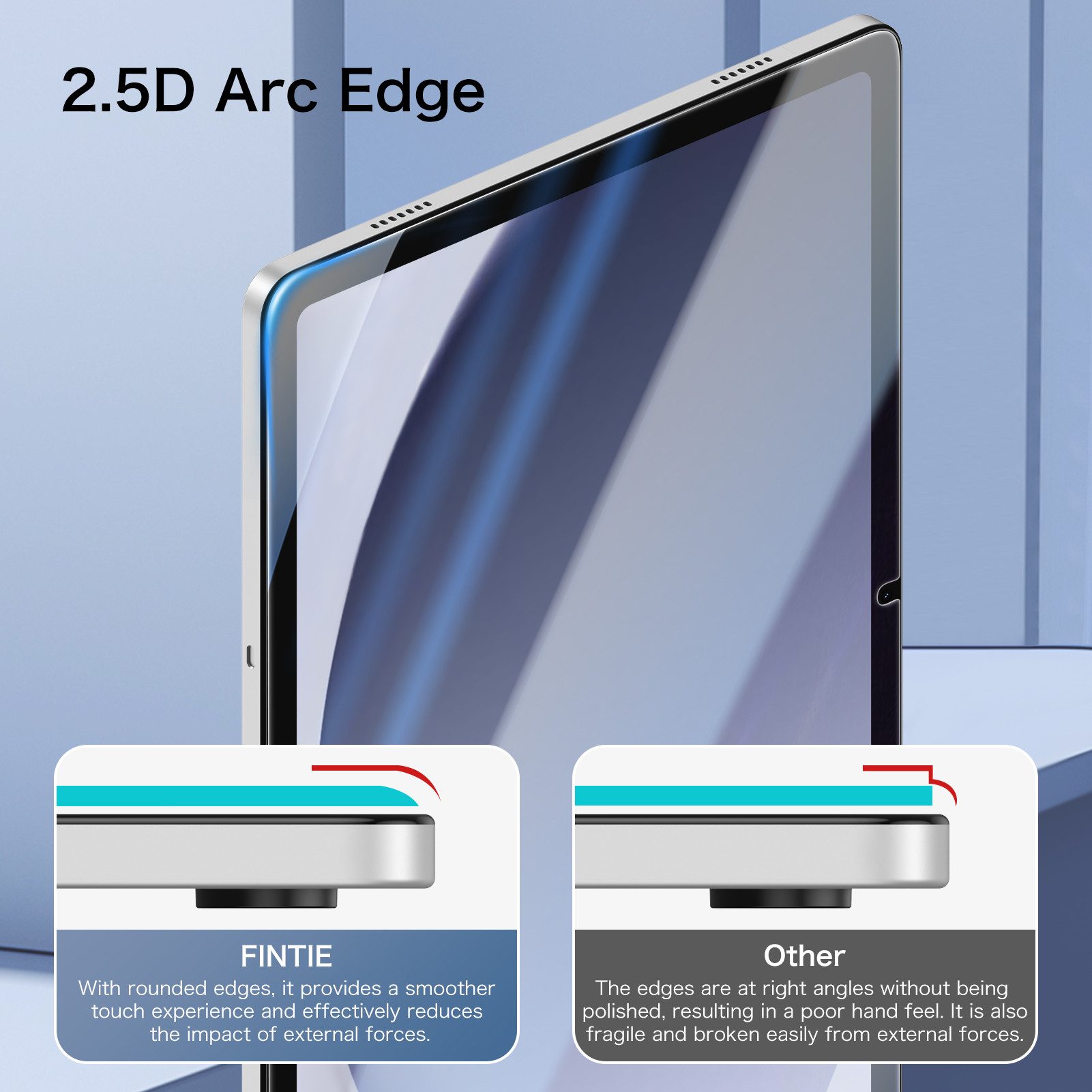 Fintie Tablet-Hülle für Samsung Galaxy Tab A11+ Plus 11" 2025 / Tab A9+ Plus 11 Zoll 2023 11 Zoll, mit Schutzfolie, Ultradünne Kunstleder Schutzhülle mit Standf – Bild 5 von 5