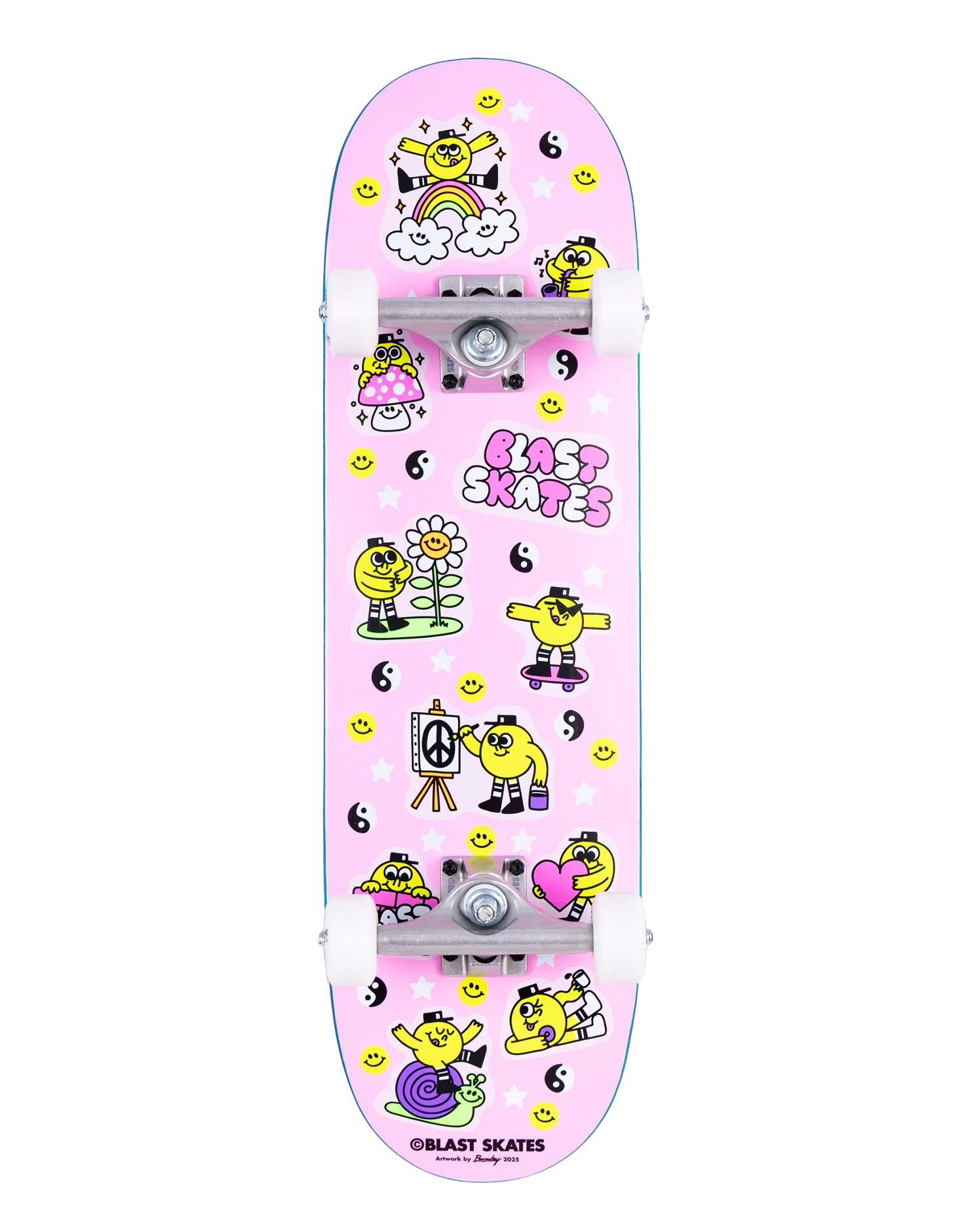 Blast Skates Skateboard Gr8 Times, für Kinder 5 - 10 Jahre